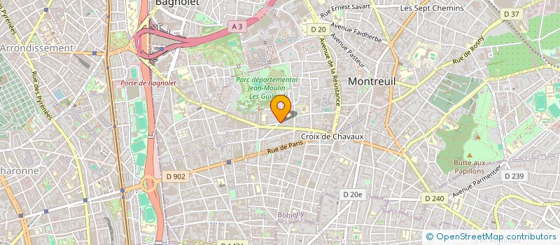 localisation de l'entreprise MR ET MME MARY JEAN à MONTREUIL