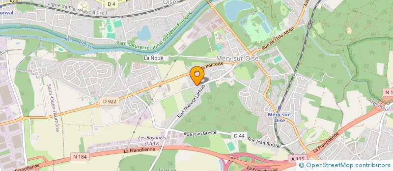 localisation de l'entreprise MR ET MME MOLINA  MERY-SUR-OISE