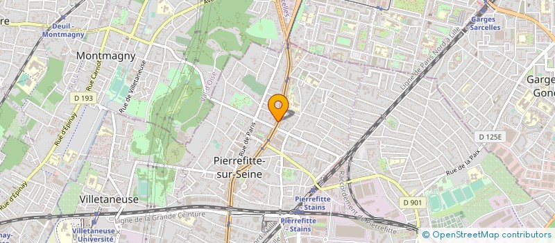 localisation de l'entreprise MR ET MME SVEN DUBOIS  PIERREFITTE-SUR-SEINE
