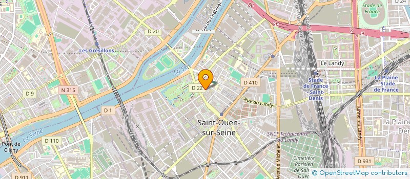 localisation de l'entreprise MR EVENTS à SAINT-OUEN-SUR-SEINE