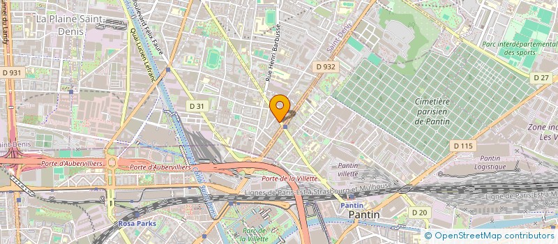 localisation de l'entreprise MR HAUET MAX  MR HAUET ARMAND  MME HAUE  AUBERVILLIERS