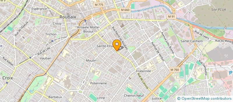 localisation de l'entreprise MR IMMO  ROUBAIX