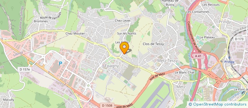 localisation de l'entreprise MR INVESTISSEMENTS  EPAGNY METZ-TESSY