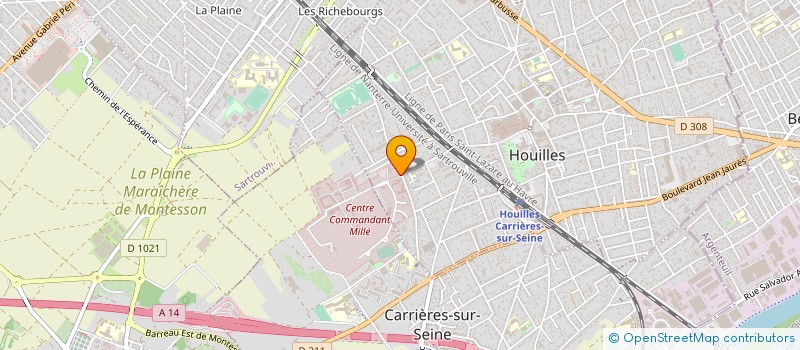 localisation de l'entreprise MR L ATTACHE DE ET PROSUB à HOUILLES