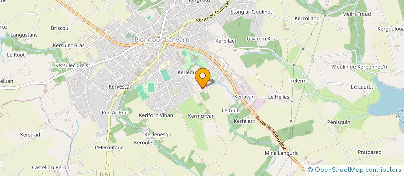 localisation de l'entreprise MR & MME BIELLE NICOLAS ET MARIANNE  PLONEOUR-LANVERN