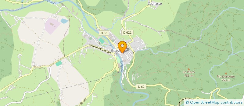 localisation de l'entreprise MR MME GUIRAUD  BRASSAC