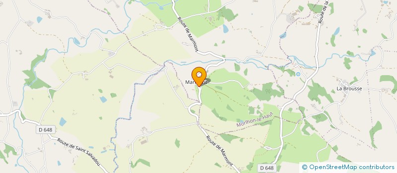 localisation de l'entreprise MR & MME VIGUIER JEAN CLAUDE  MORLHON-LE-HAUT