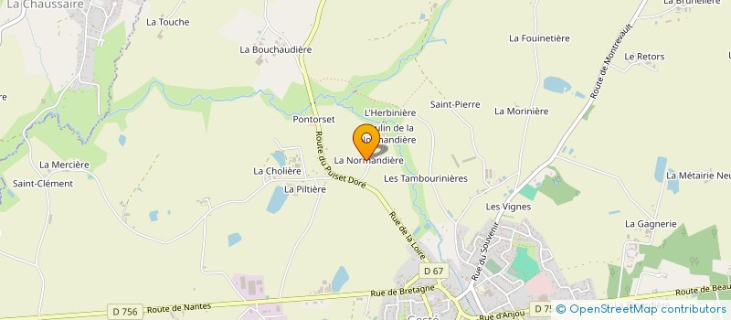 localisation de l'entreprise MR PASQUIER ET MELLE MOREAU BRIGITTE  BEAUPREAU-EN-MAUGES