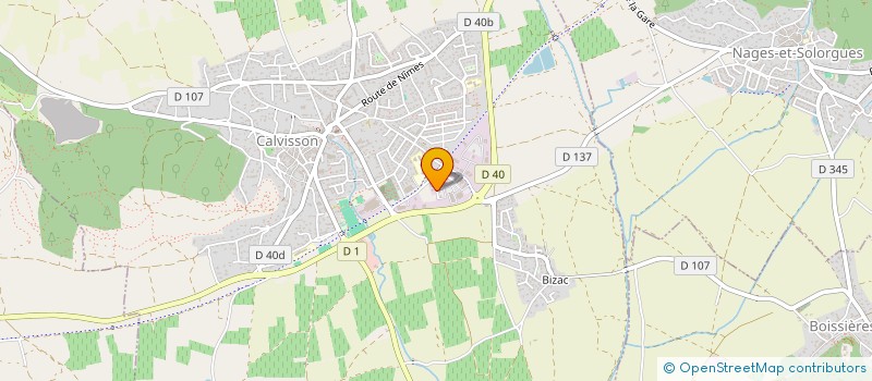 localisation de l'entreprise MR POMPES à CALVISSON