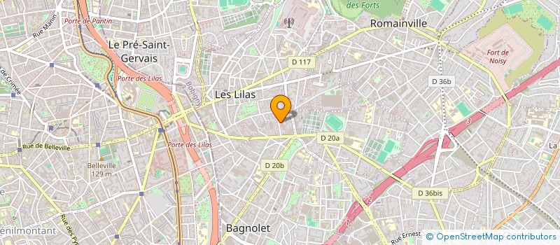 localisation de l'entreprise MR PRODUCTION à BAGNOLET