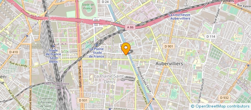 localisation de l'entreprise MR SERVICES à AUBERVILLIERS