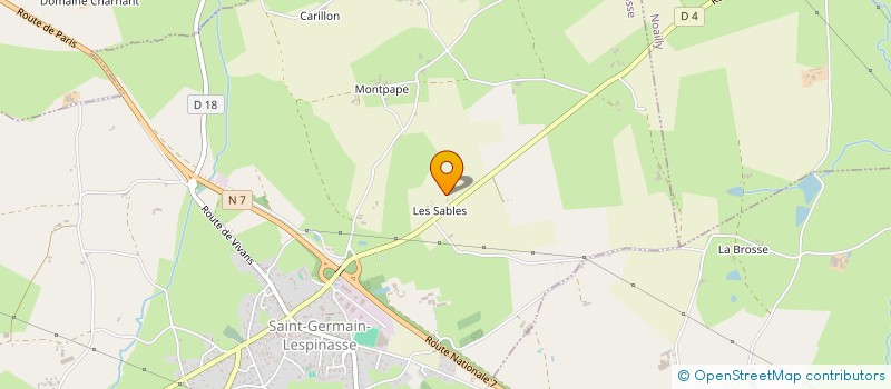 localisation de l'entreprise MR TP AMENAGEMENT EXTERIEUR  SAINT-GERMAIN-LESPINASSE