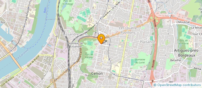 localisation de l'entreprise MR2P à CENON