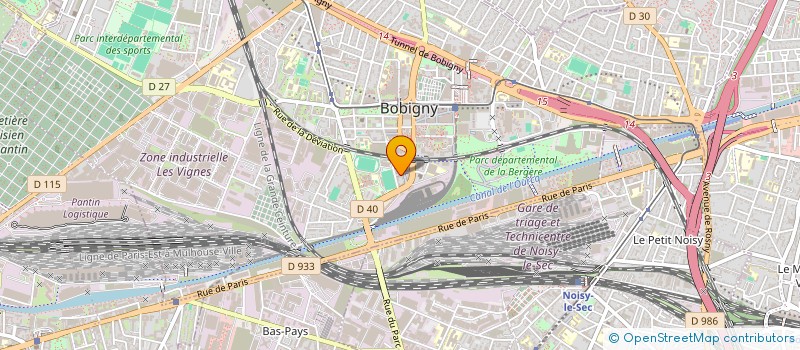 localisation de l'entreprise MR4A  BOBIGNY