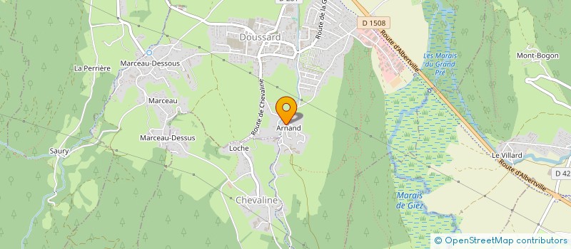 localisation de l'entreprise MRA à DOUSSARD