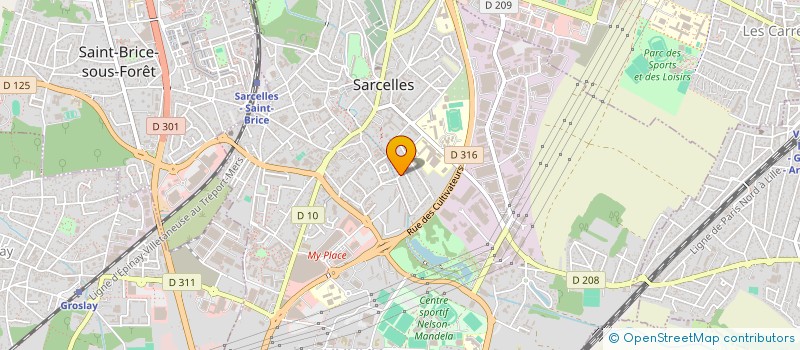 localisation de l'entreprise MRA IMMOBILIER  SARCELLES