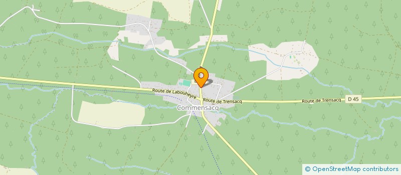 localisation de l'entreprise MRAD  COMMENSACQ