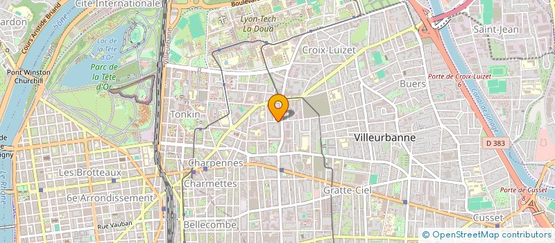 localisation de l'entreprise MRAHBA AUTO  VILLEURBANNE