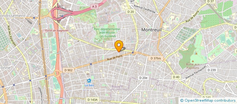 localisation de l'entreprise MRB  MONTREUIL