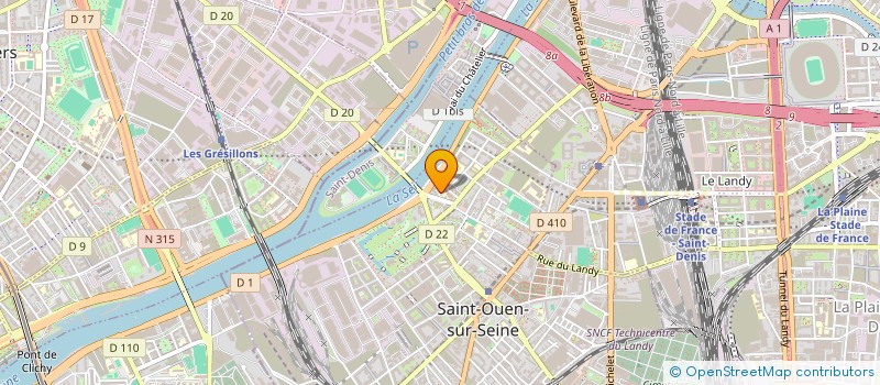localisation de l'entreprise MRC 75 à SAINT-OUEN-SUR-SEINE