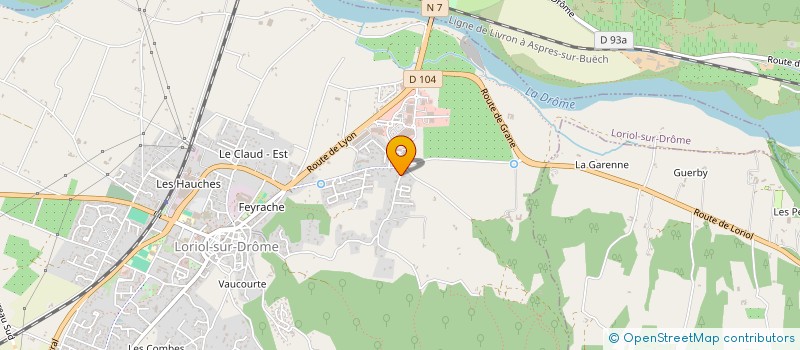 localisation de l'entreprise MRC  LORIOL-SUR-DROME