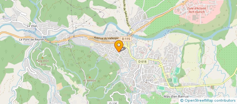 localisation de l'entreprise MRC  CERET