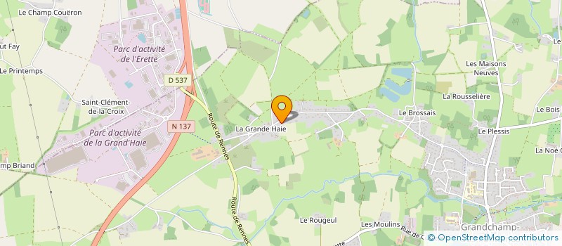 localisation de l'entreprise MRC INVEST  GRANDCHAMP-DES-FONTAINES