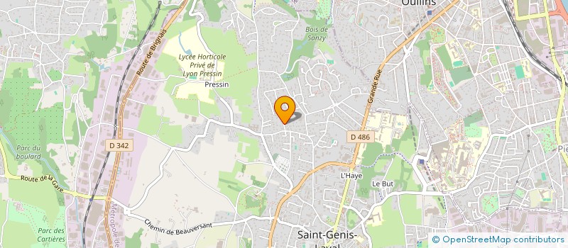 localisation de l'entreprise MRC SPORTS  SAINT-GENIS-LAVAL