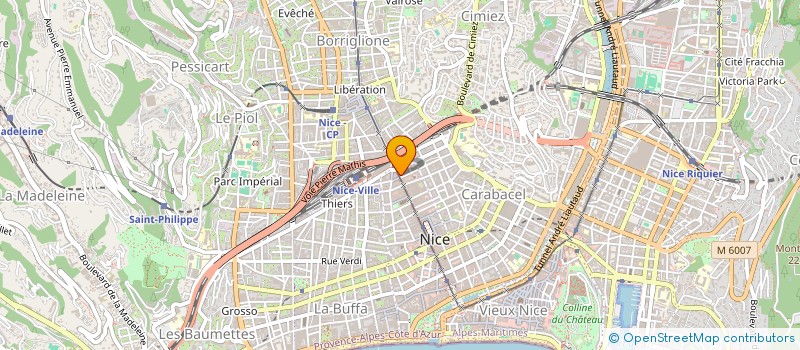 localisation de l'entreprise MRC TOITURE à NICE