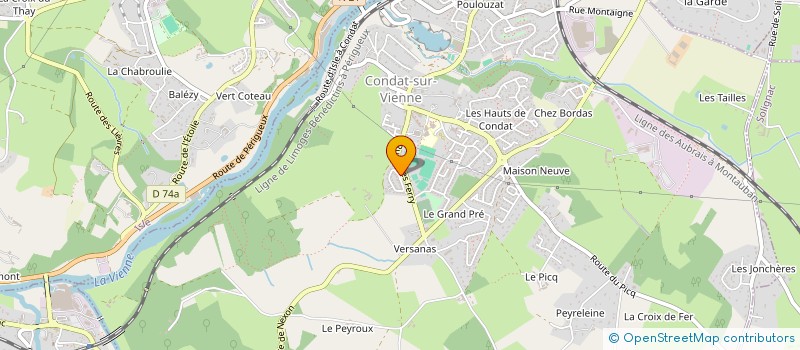 localisation de l'entreprise MRD DES LYS  CONDAT-SUR-VIENNE