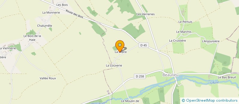 localisation de l'entreprise MRDB à BEAULIEU