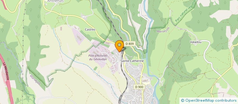 localisation de l'entreprise MRE CONTROLE  MARVEJOLS