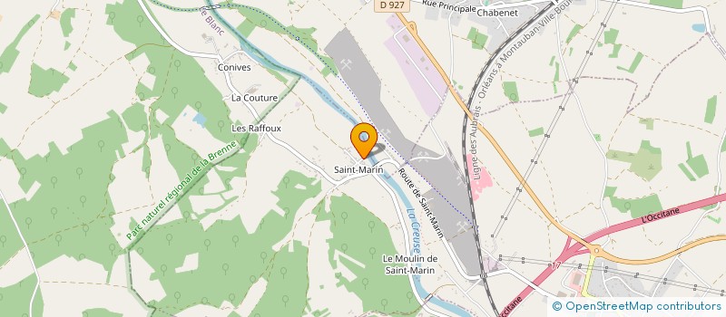 localisation de l'entreprise MRG à SAINT-MARCEL