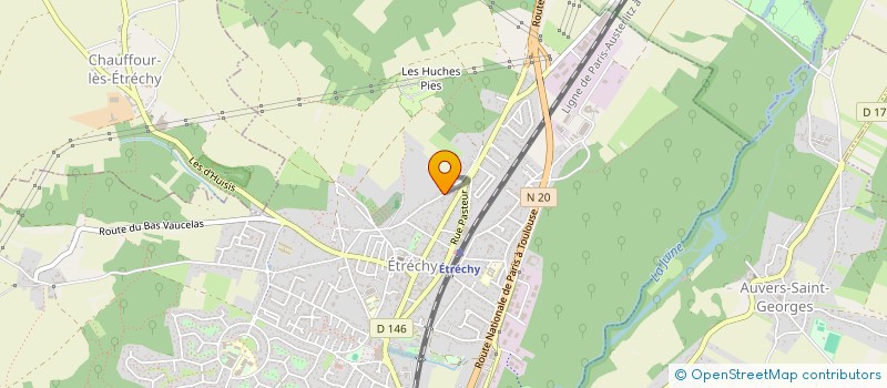 localisation de l'entreprise MRG à ETRECHY