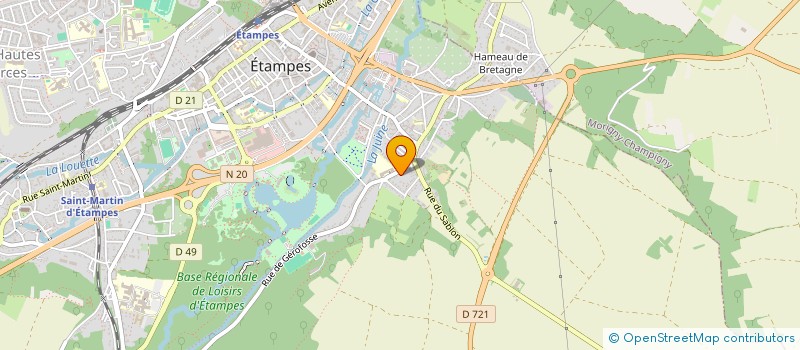 localisation de l'entreprise MRG à ETAMPES