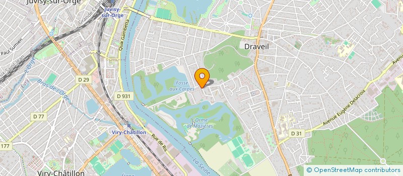 localisation de l'entreprise MRG à DRAVEIL