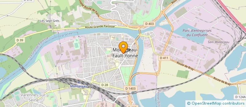 localisation de l'entreprise MRG CONSTRUCTION à MONTEREAU-FAULT-YONNE