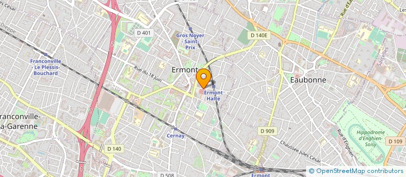 localisation de l'entreprise MRG PROMOTION à ERMONT