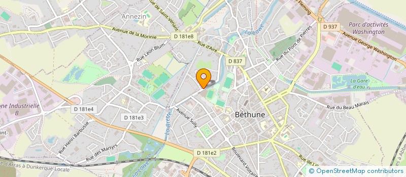 localisation de l'entreprise MRG SERVICES à BETHUNE