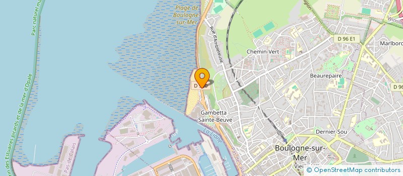 localisation de l'entreprise MRG TRANSITION  BOULOGNE-SUR-MER