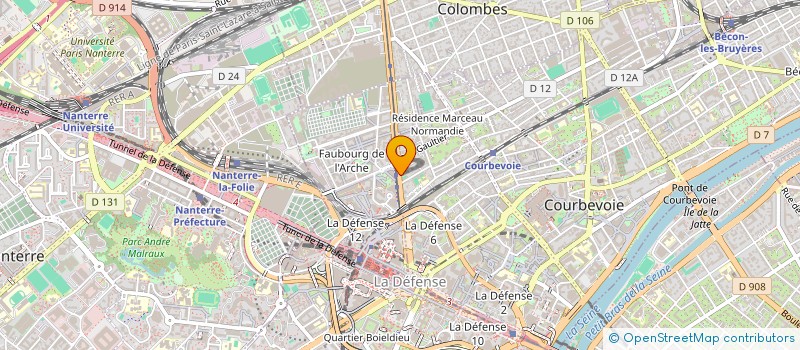 localisation de l'entreprise MRGENCE EVENT à COURBEVOIE