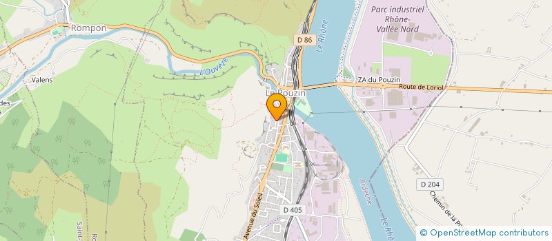 localisation de l'entreprise MRH  LE POUZIN