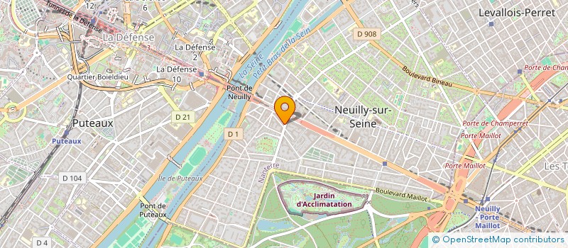 localisation de l'entreprise MRIC à NEUILLY-SUR-SEINE