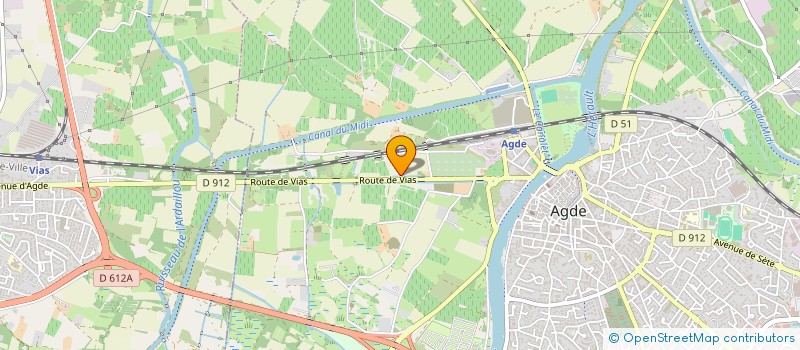 localisation de l'entreprise MRJ  AGDE