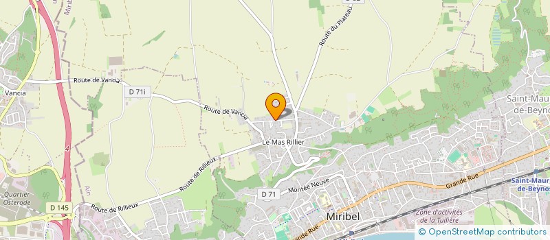 localisation de l'entreprise MRJ DEVELOPPEMENT  MIRIBEL