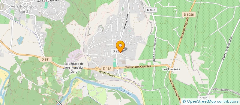 localisation de l'entreprise MRL BATIMENT à CASTILLON-DU-GARD