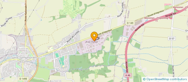localisation de l'entreprise MRL MAITRISE D'OEUVRE à SAINT-SYMPHORIEN-D'OZON
