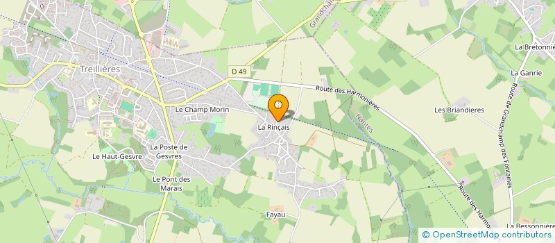 localisation de l'entreprise MRLD  TREILLIERES