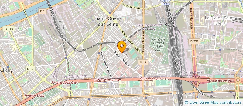 localisation de l'entreprise MRM à SAINT-OUEN-SUR-SEINE