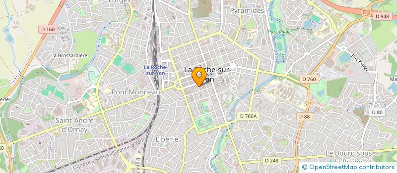 localisation de l'entreprise MRM à LA ROCHE-SUR-YON